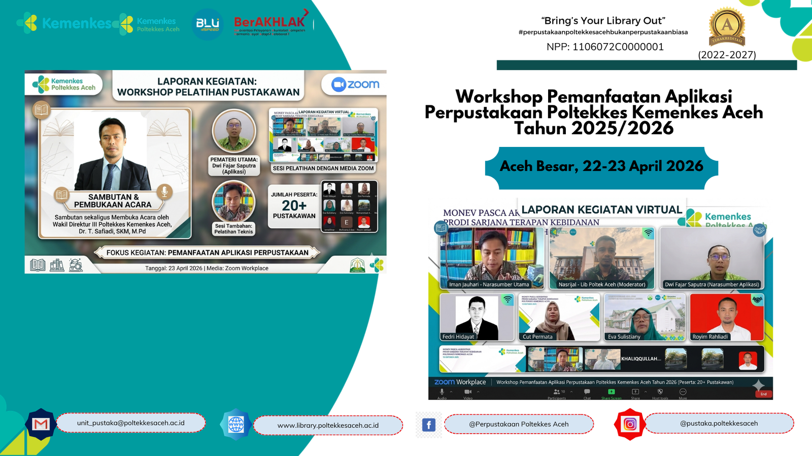 Workshop Inovatif Tingkatkan Kompetensi Pengelola Perpustakaan Poltekkes Kemenkes Aceh